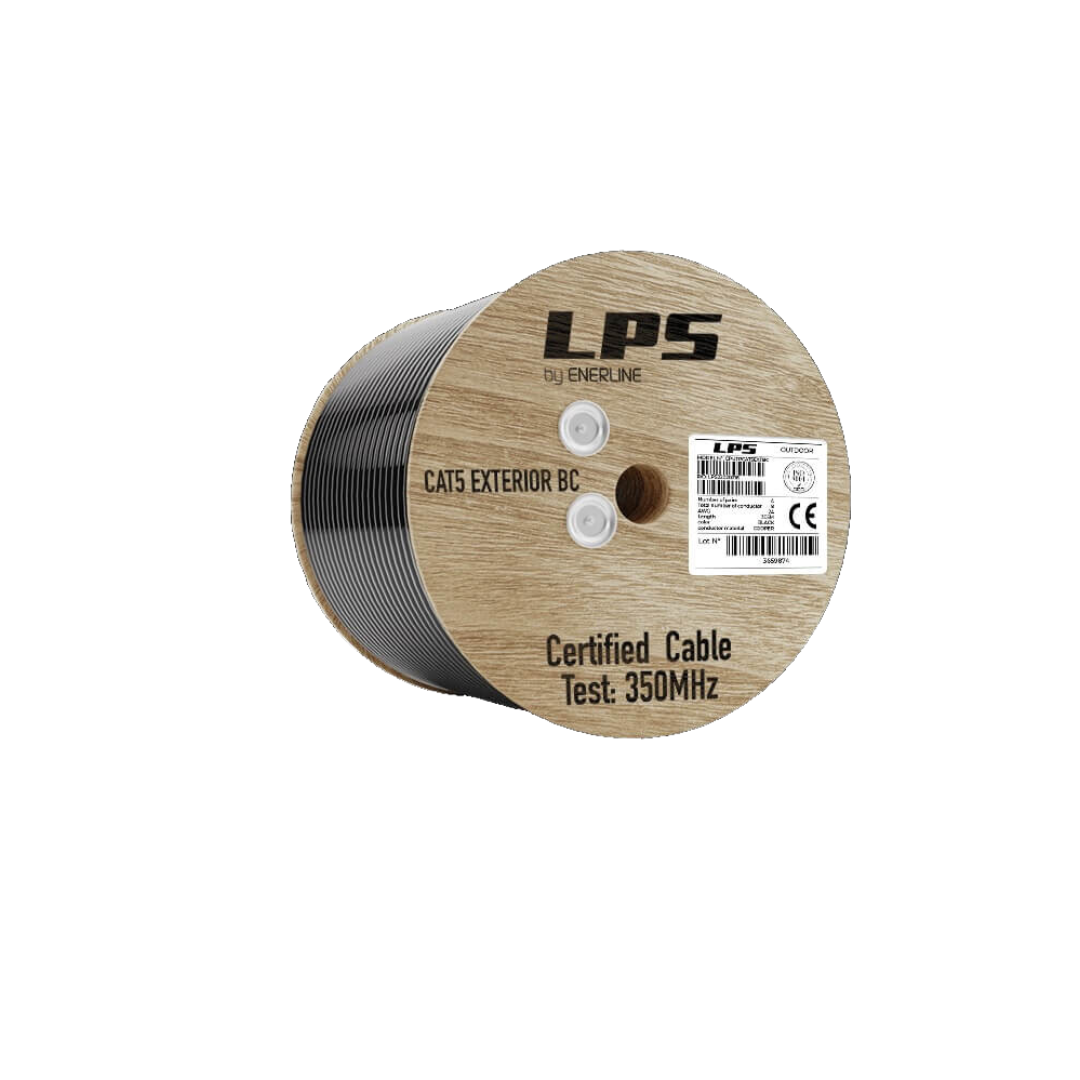 Cable UTP LPS Cat5 100% Cobre Exterior 305Mts