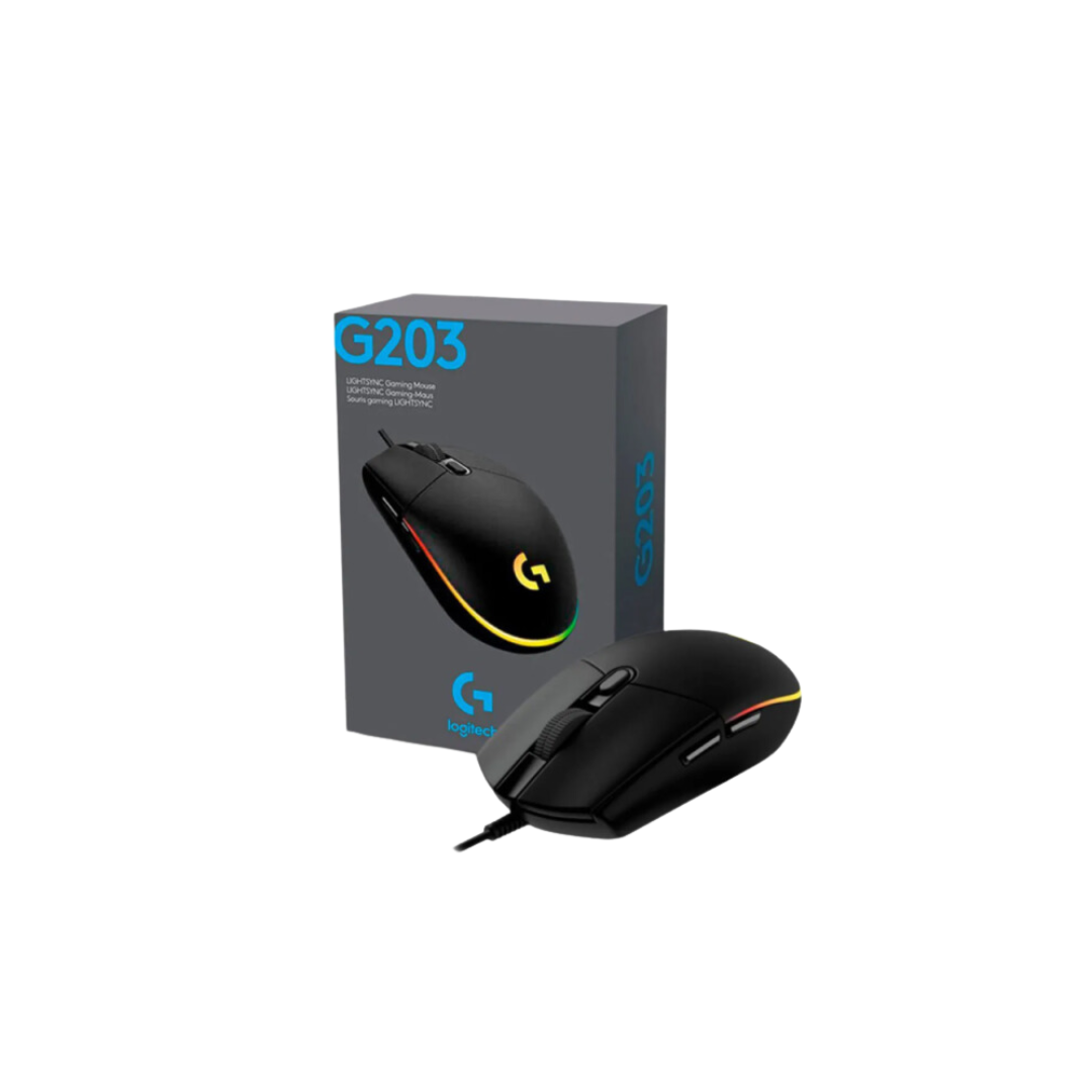 Mouse Logitech Gaming G203 RGB Negro