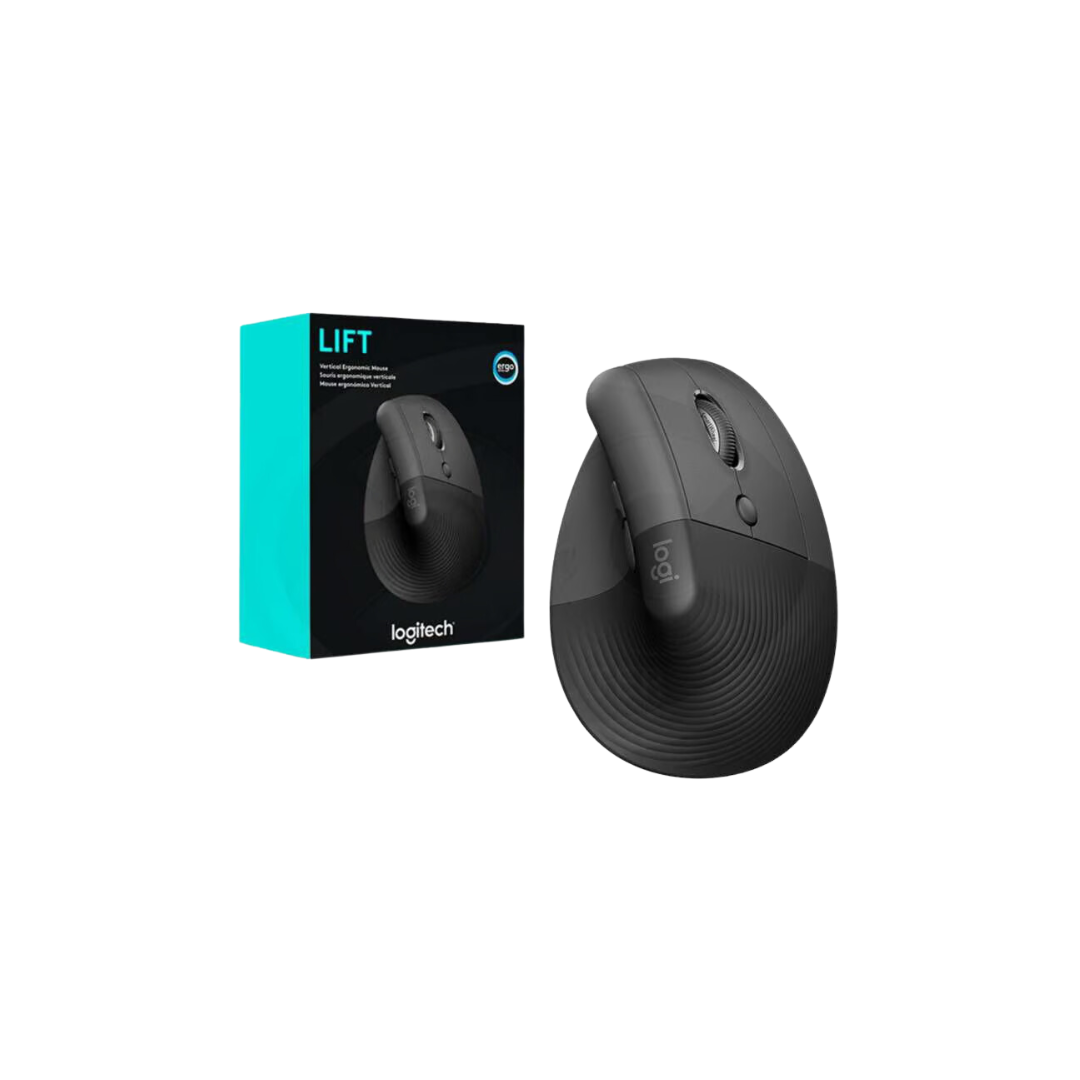 Mouse Logitech Vertical Lift Ergonómico Inalámbrico Grafito