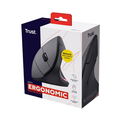 Mouse Trust Verto Ergonómico Inalámbrico